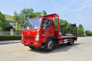 這款國六挖機平板運輸車很火，關注沒？